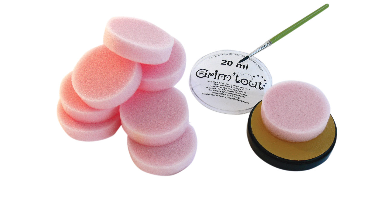 10 éponges maquillage épaisseur 1,5 cm Grim'Tout®