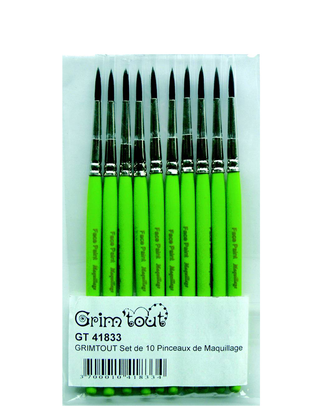 10 pinceaux de maquillage Grim'Tout®