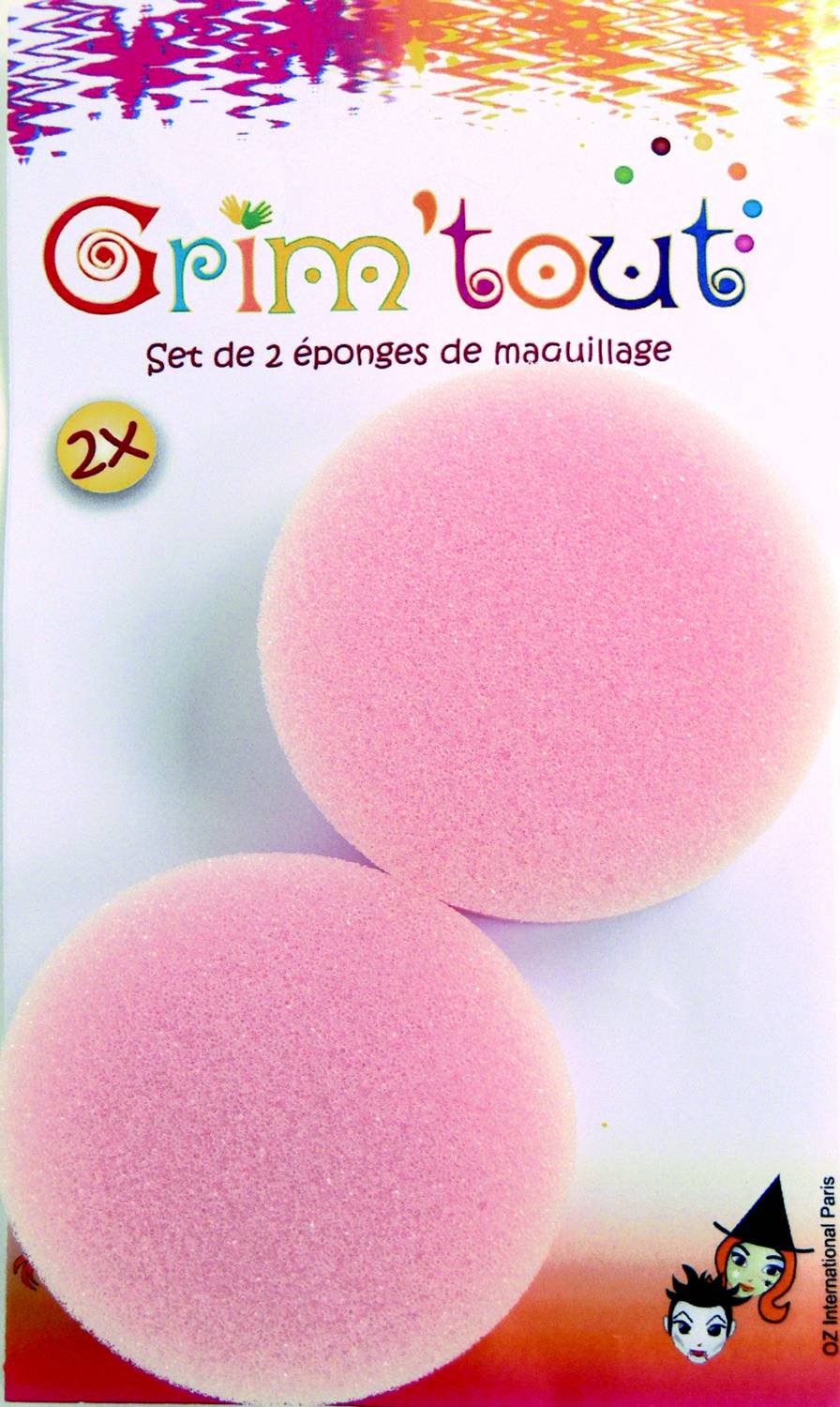 2 éponges maquillage épaisseur 1,5 cm Grim'Tout®