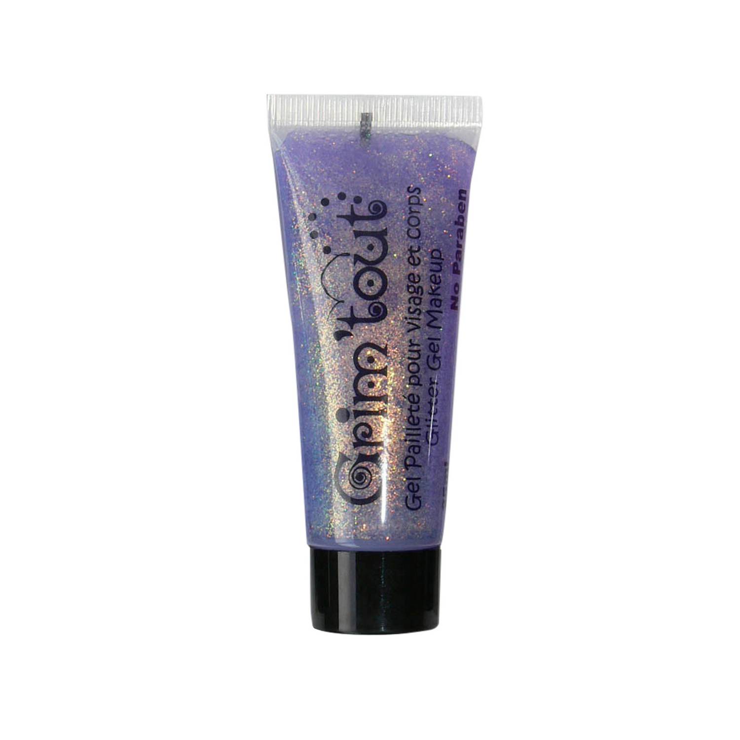 Gel pailleté mauve pour visage sans parabène Grim'Tout®