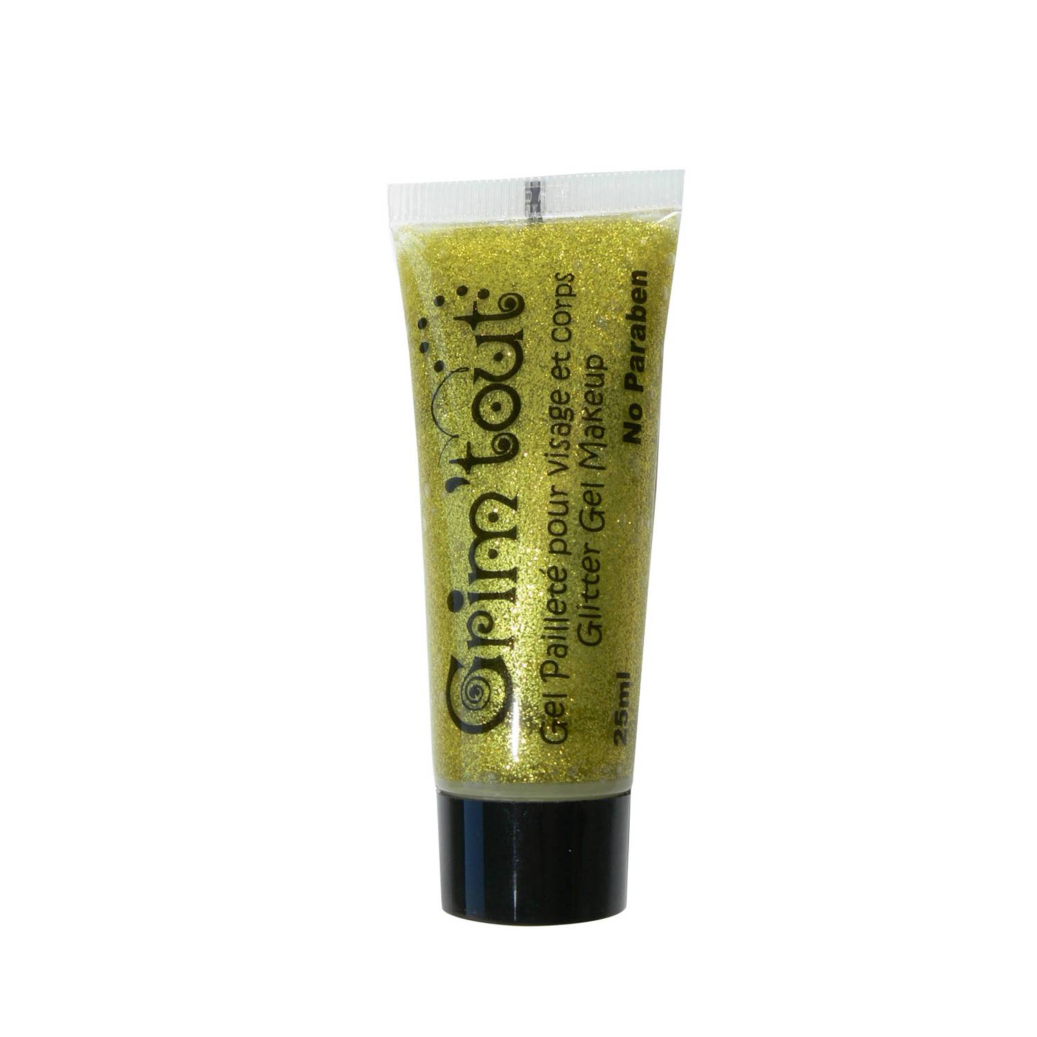 Gel pailleté or pour visage sans parabène Grim'Tout®