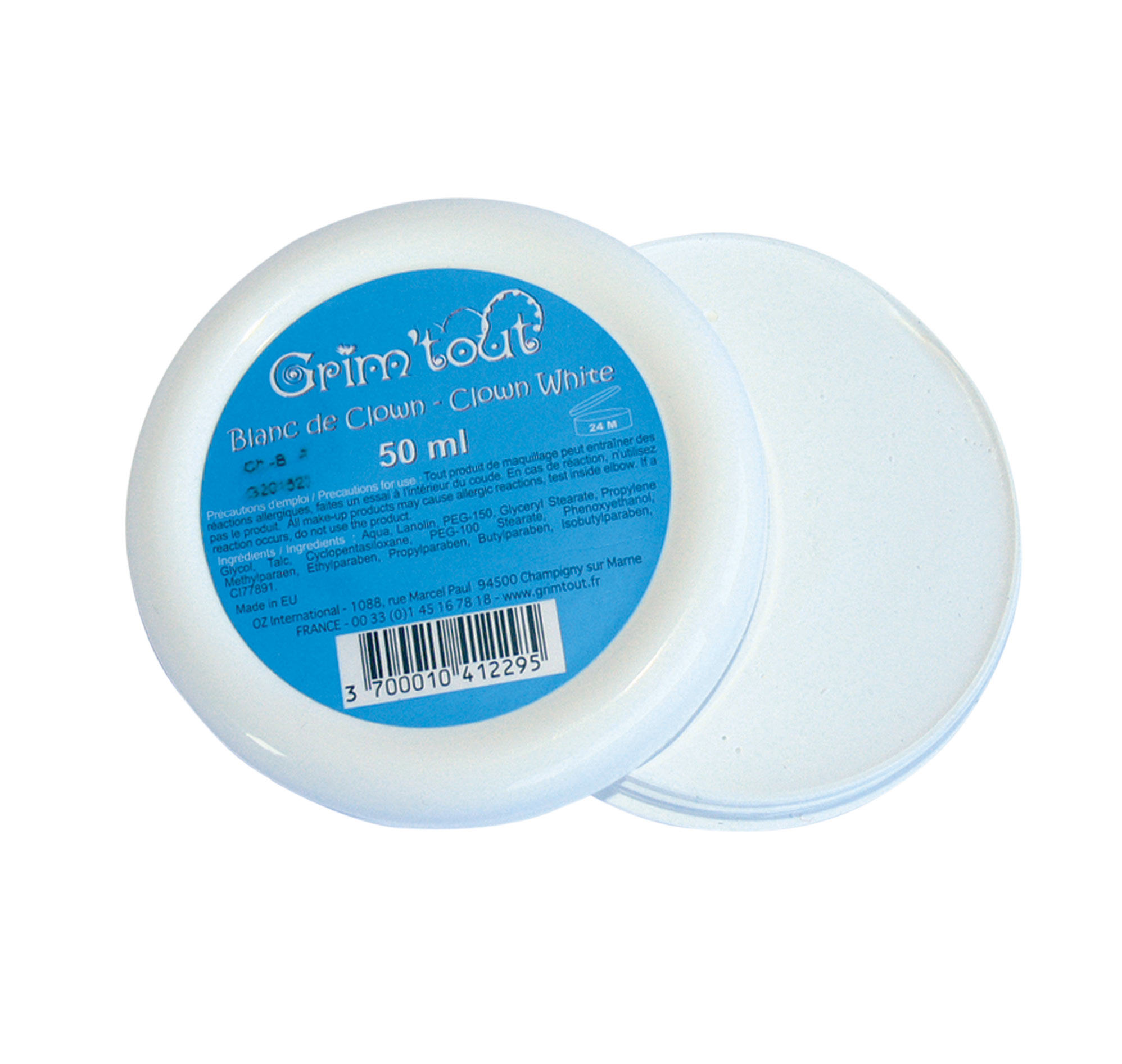 Maquillage blanc de clown 50 ml Grim'Tout®