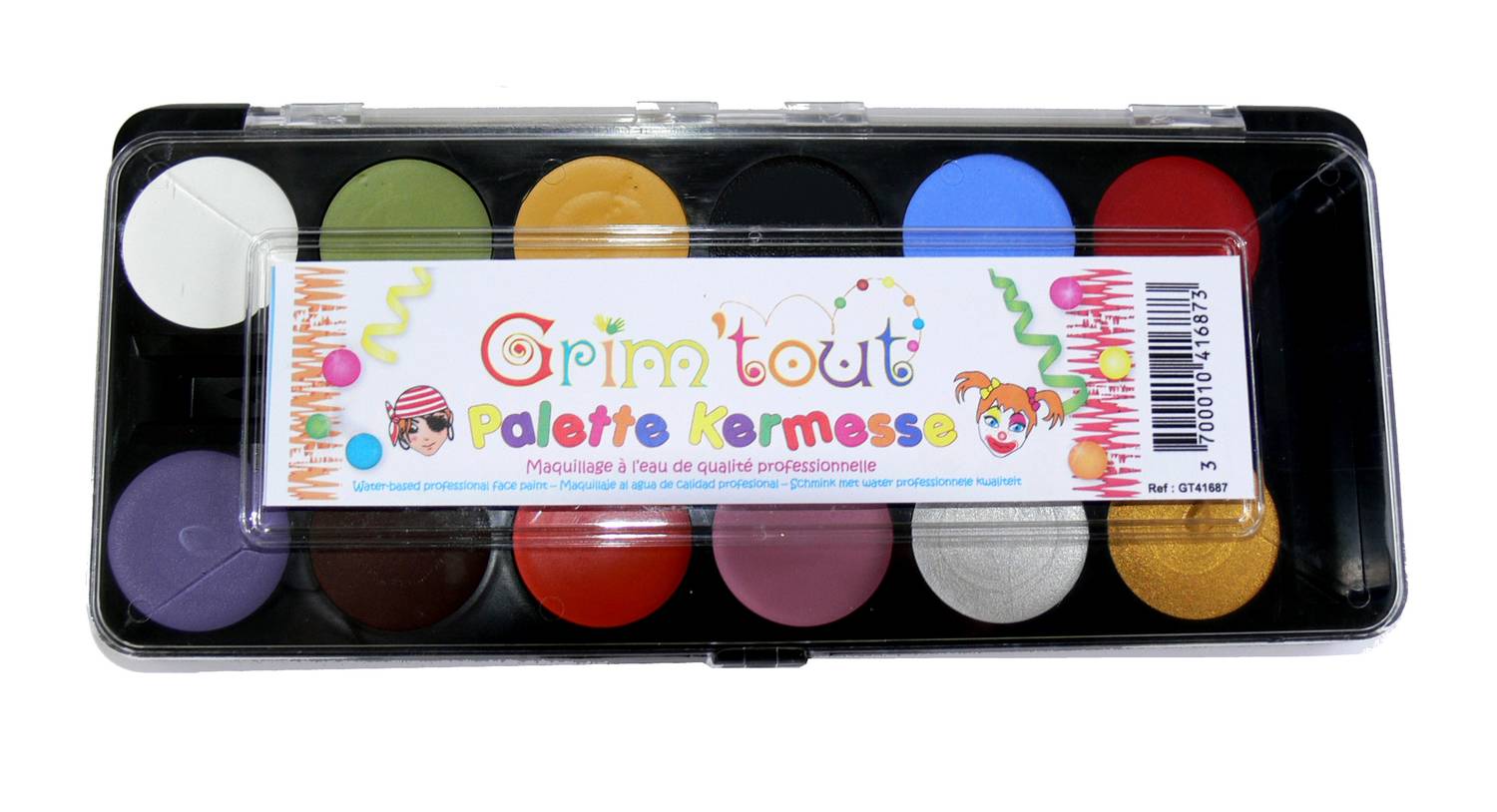 Palette 12 couleurs Kermesse Grim Tout