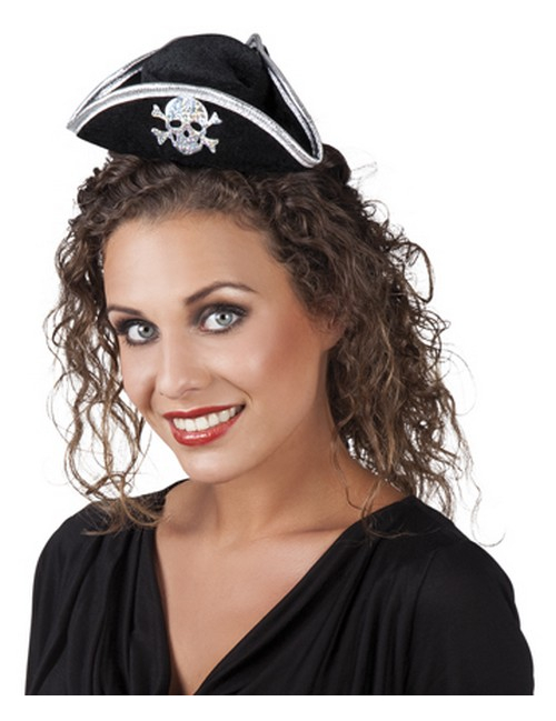 Mini chapeau pirate femme