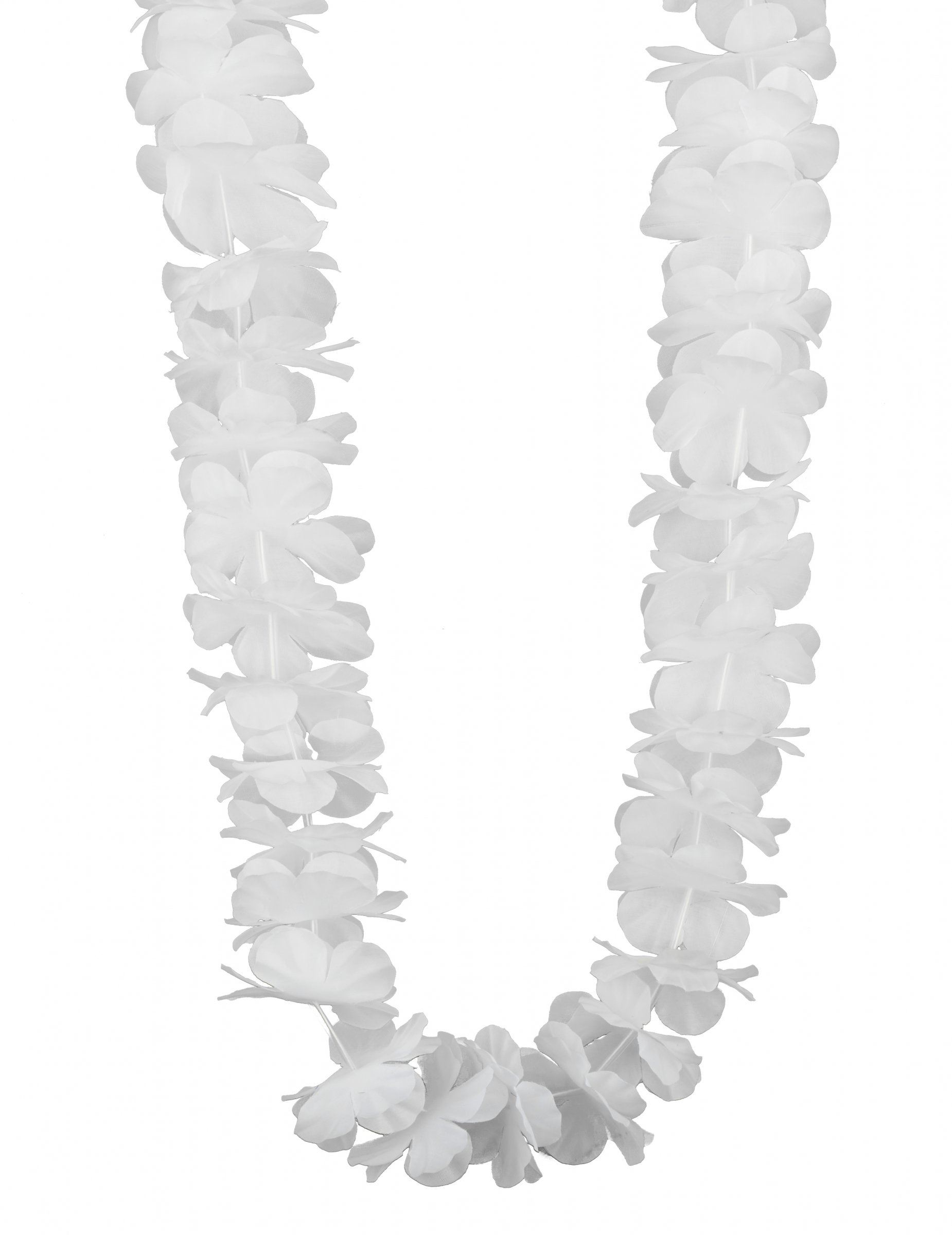 Collier hawaï blanc