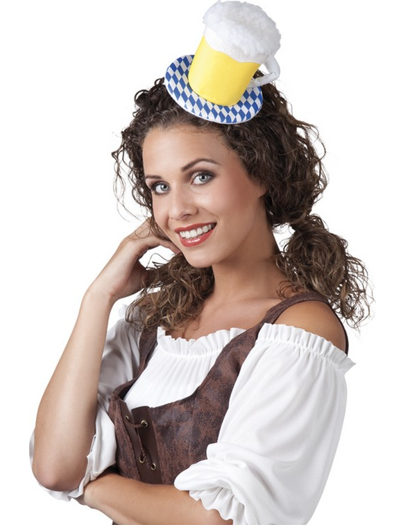 Mini chapeau chope de bière adulte