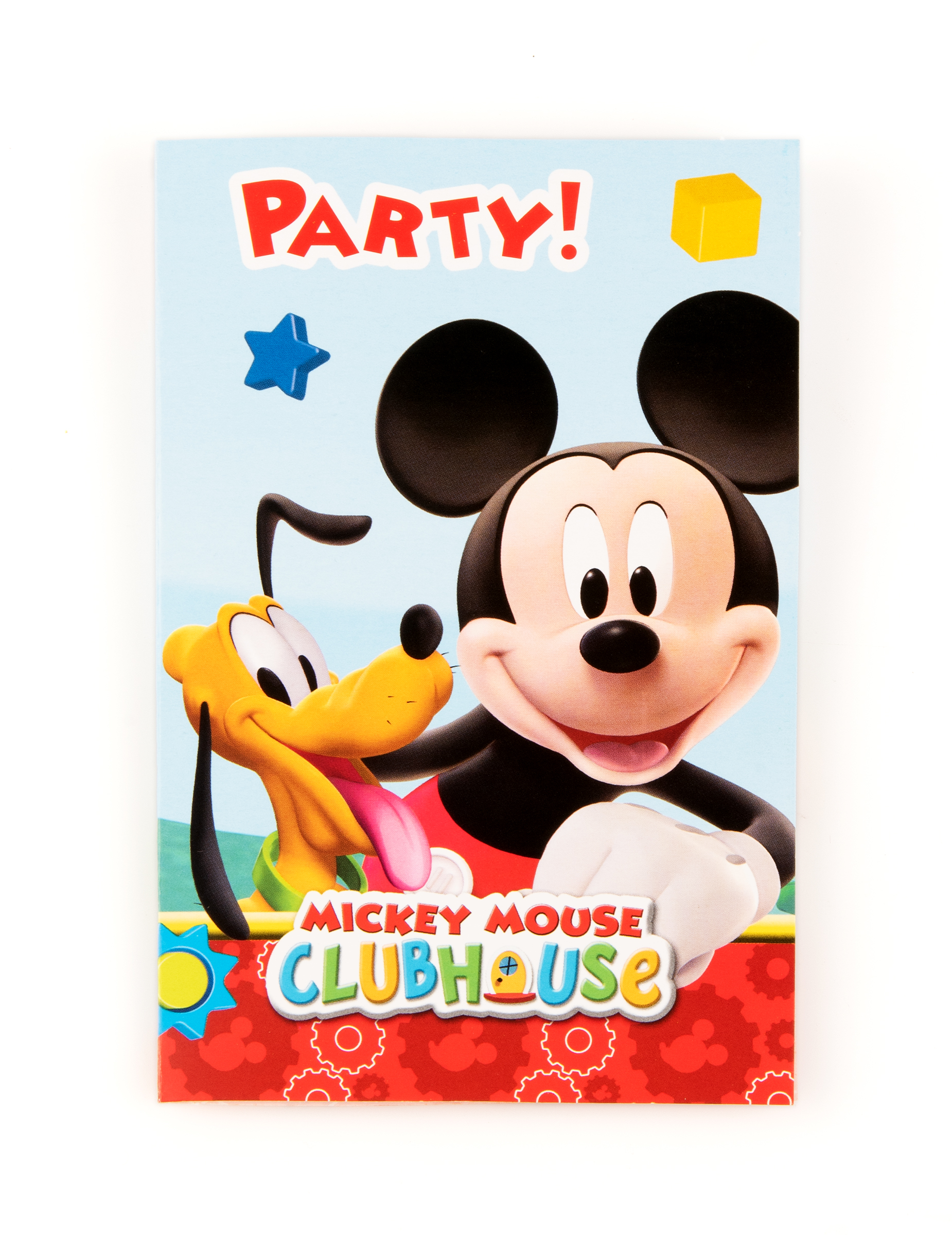 6 invitations carton Mickey Mouse