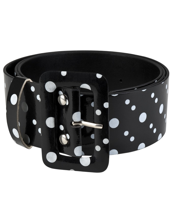 Ceinture noire à pois