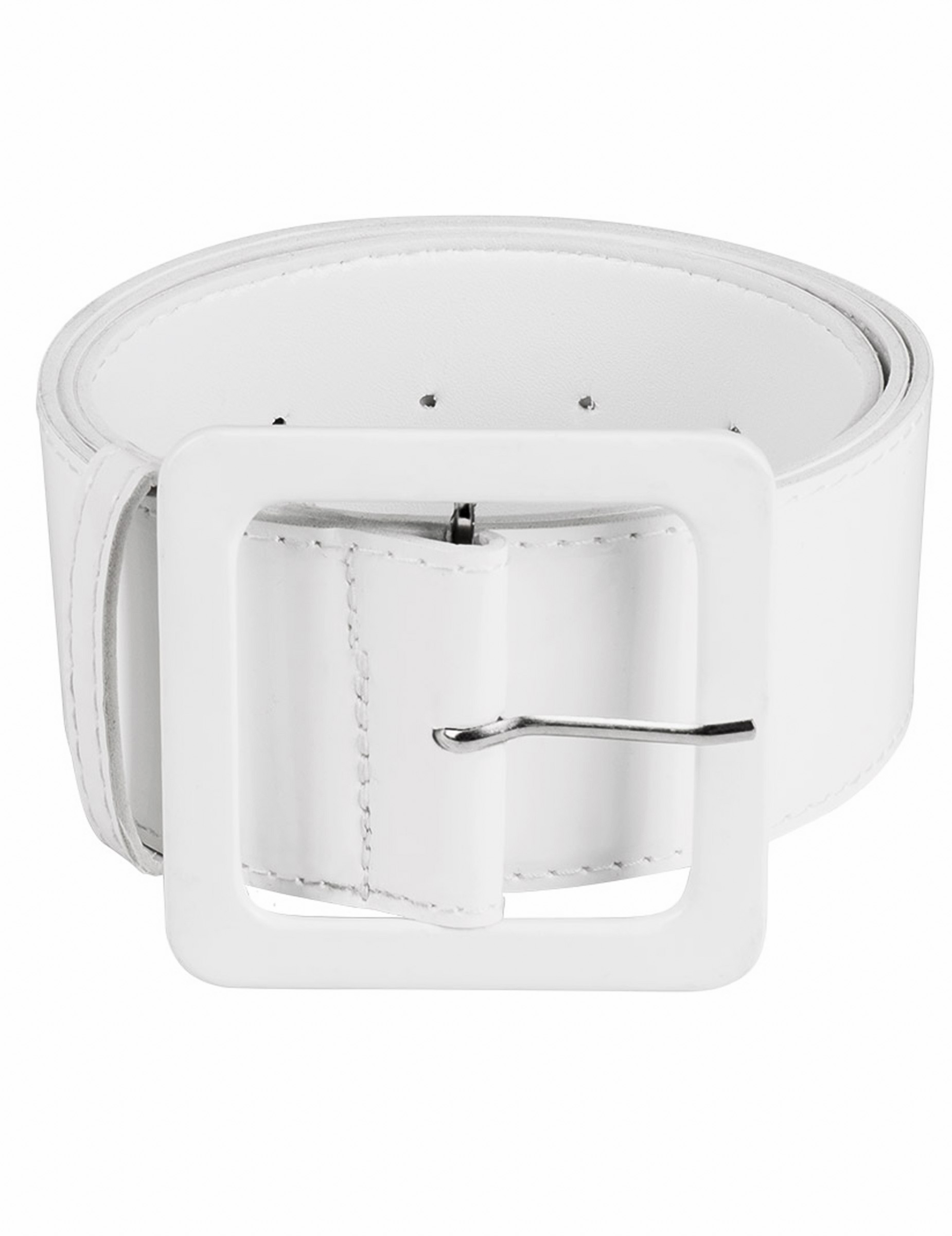 Ceinture large blanche adulte