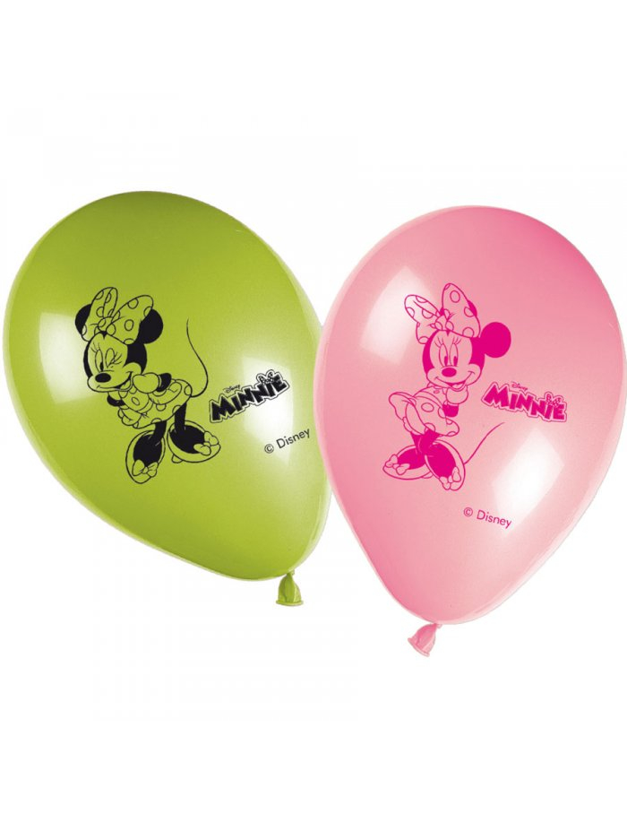 8 ballons latex Minnie Bow-Tique