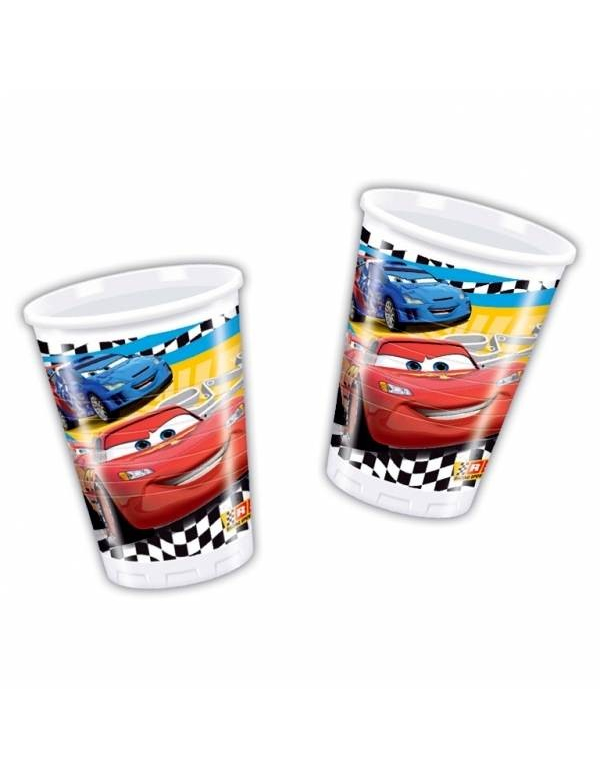 8 gobelets plastique Cars RSN