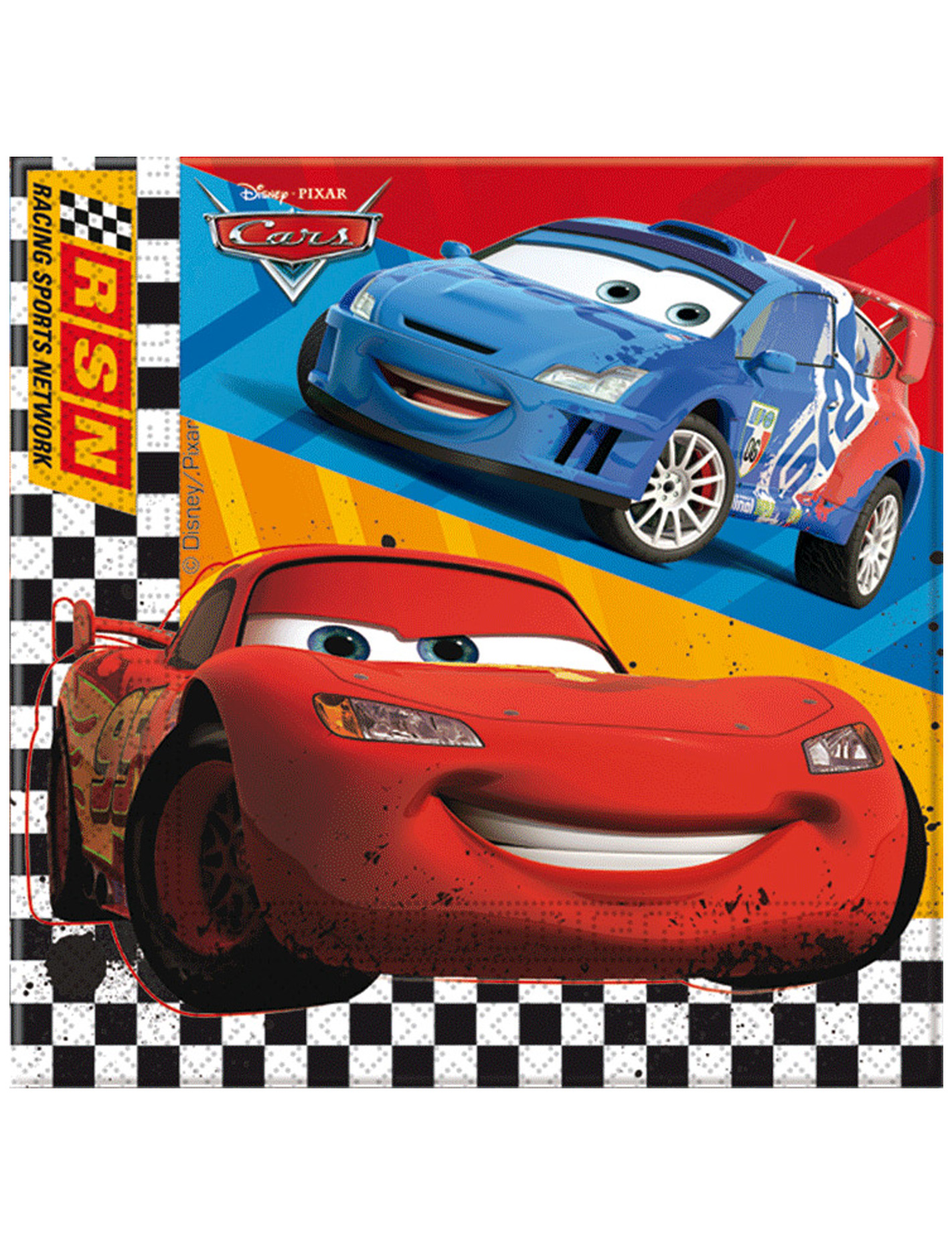 20 Serviettes en papier Cars RSN 33 x 33 cm