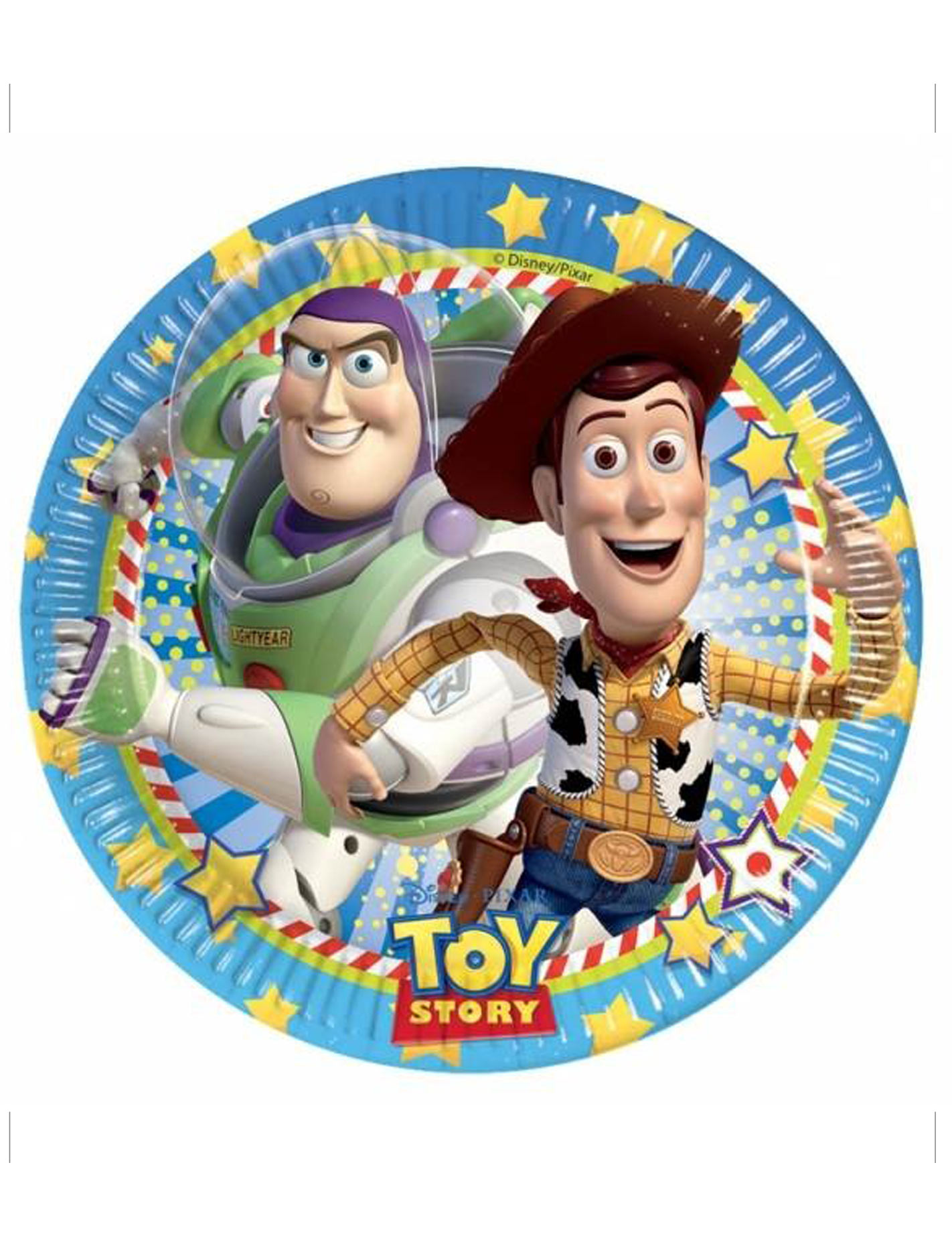 8 assiettes carton Toy Story star power