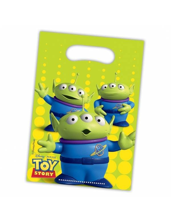 6 sacs plastique Toy Story Star Power