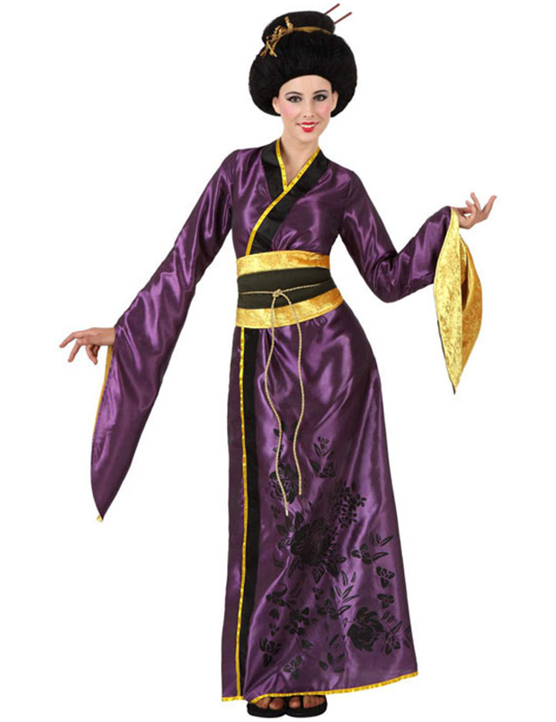 Déguisement japonaise violette femme