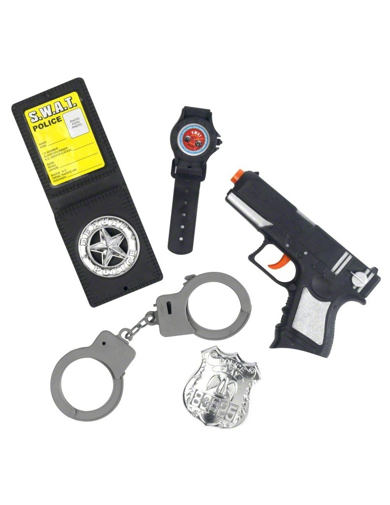 Kit complet policier enfant en plastique