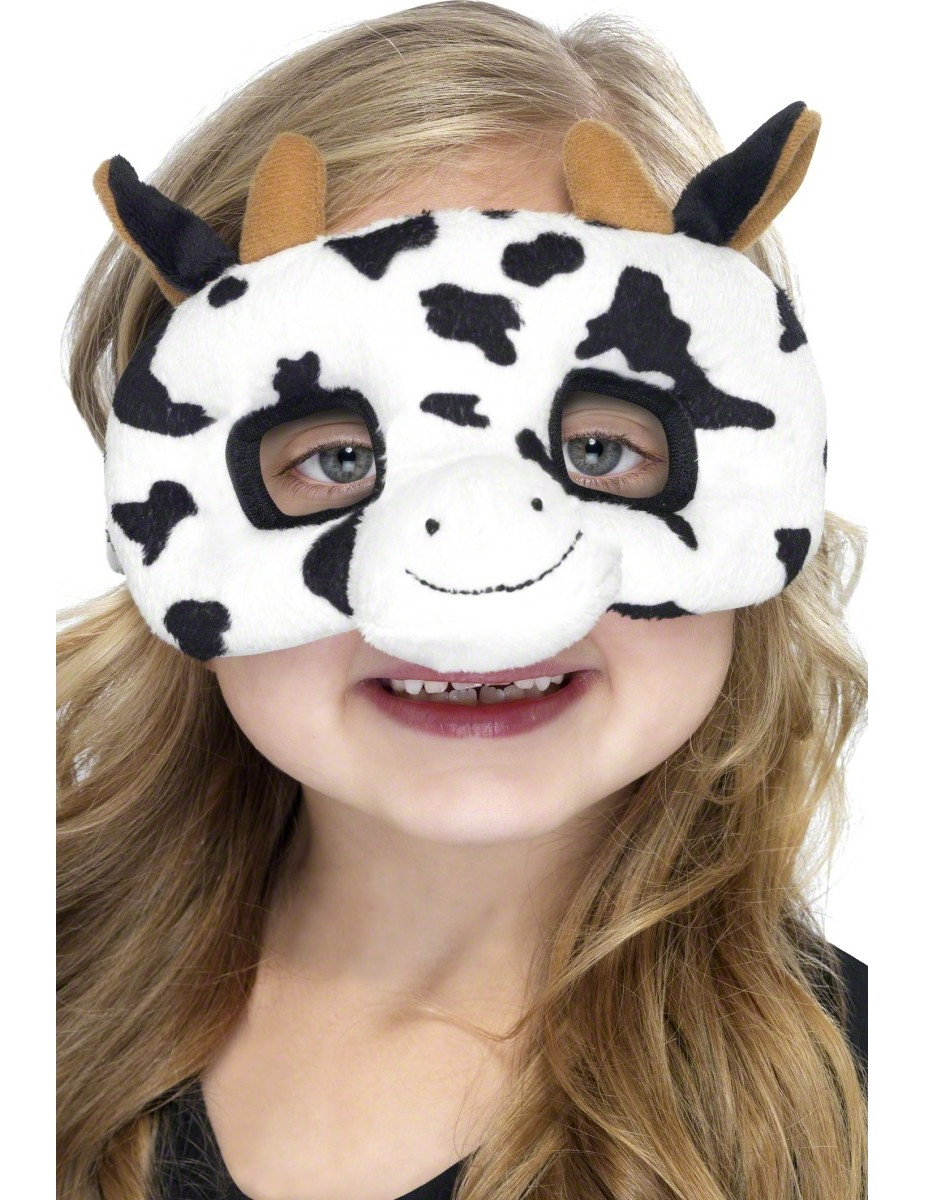 Masque peluche vache enfant