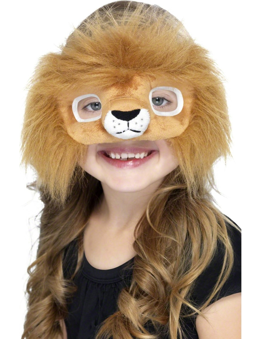 Masque peluche lion enfant