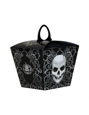 6 Boîtes carton tête de mort