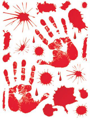 Stickers taches de sang