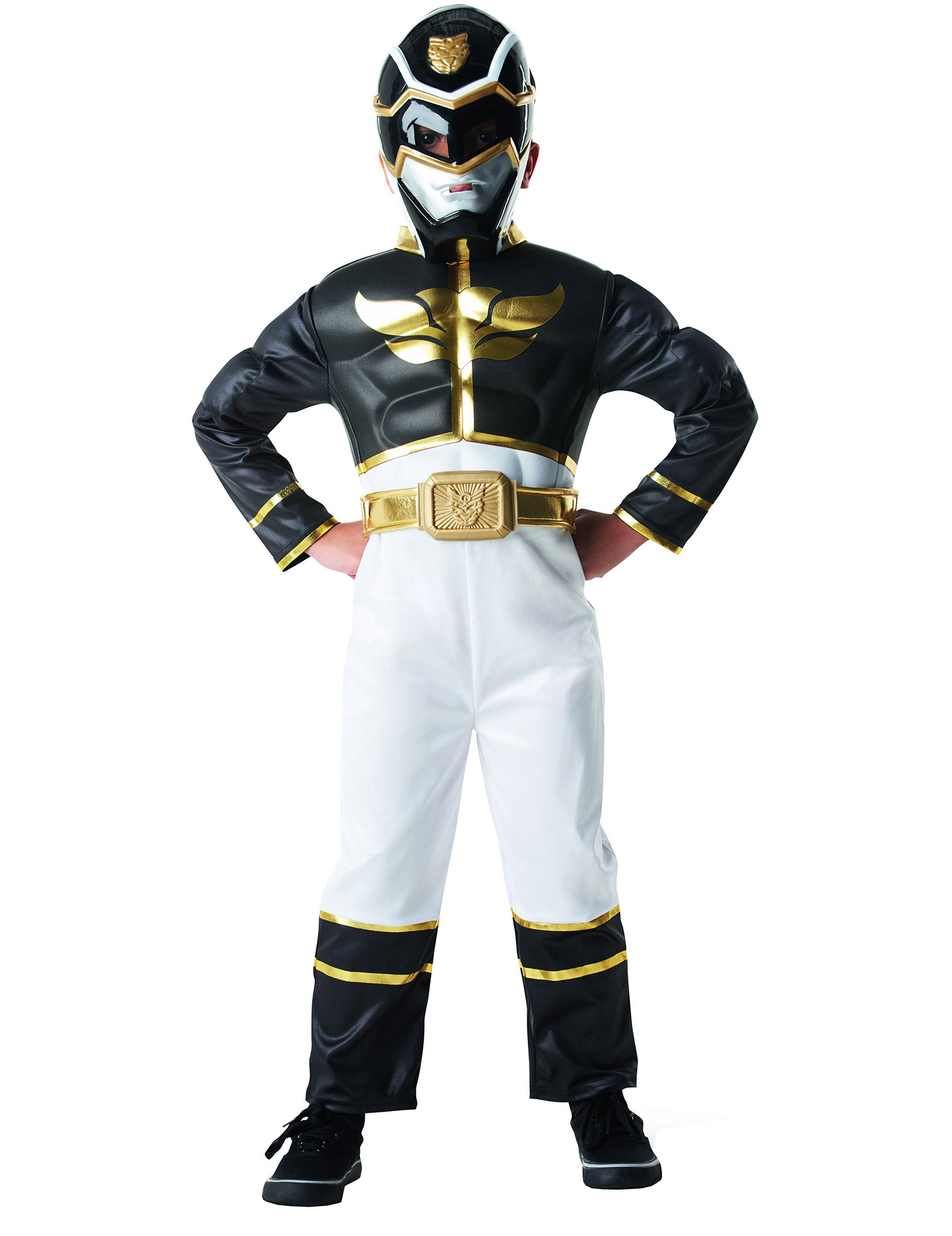 Déguisement Power Rangers 3D noir garçon