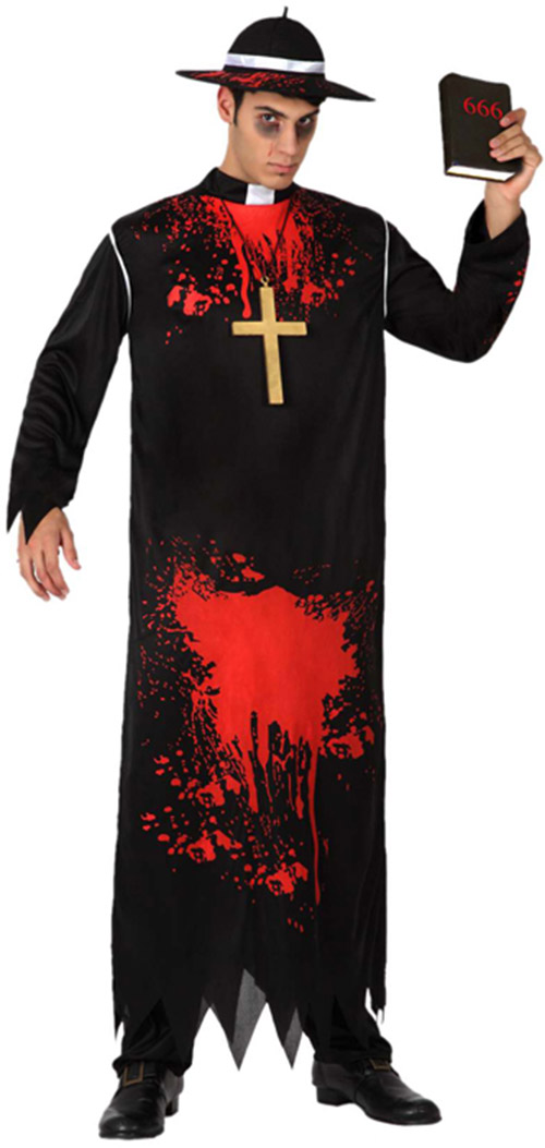 Déguisement religieux zombie homme