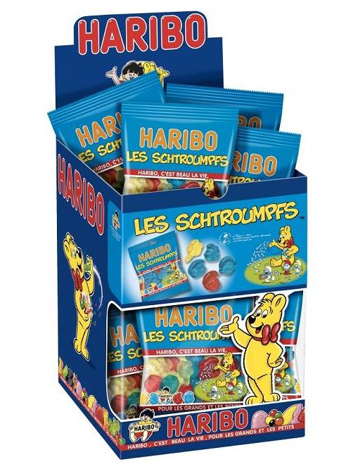 Mini sachet bonbons schtroumpf Haribo