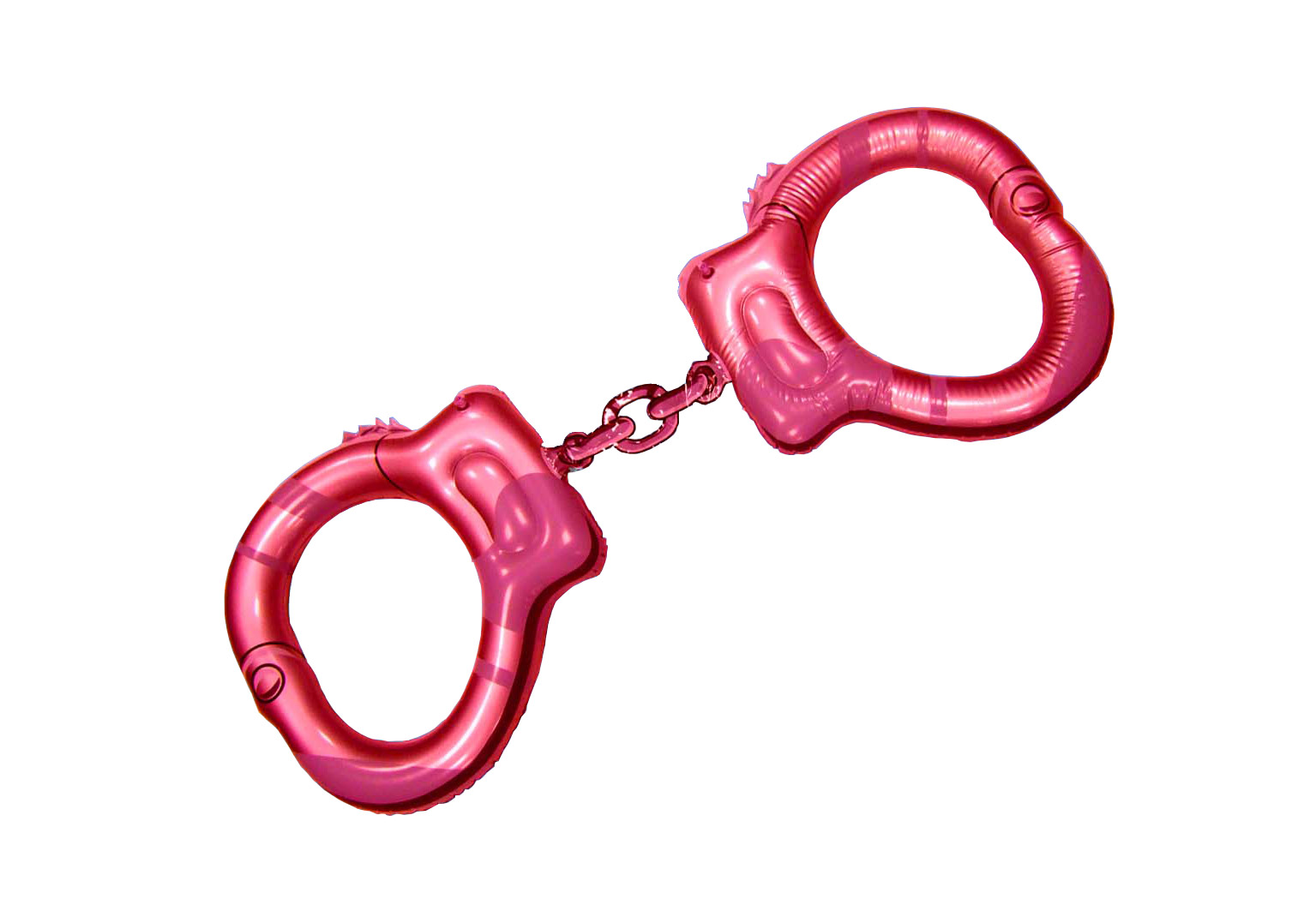 Menottes géantes gonflables roses