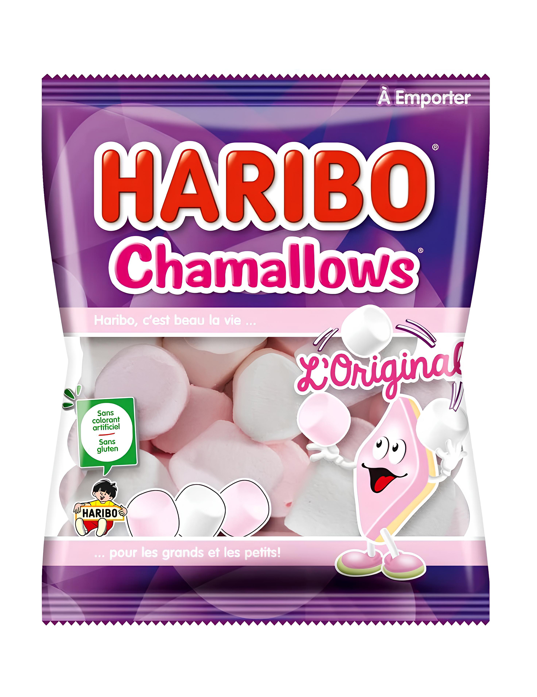 Sachet bonbons Haribo chamallows - 100 g