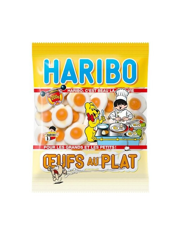 Sachet bonbons Haribo Oeufs au plat