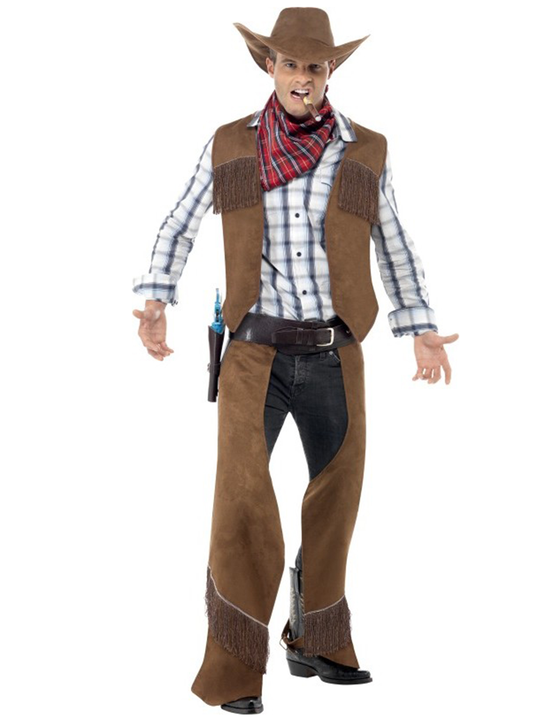 Déguisement cowboy à franges homme