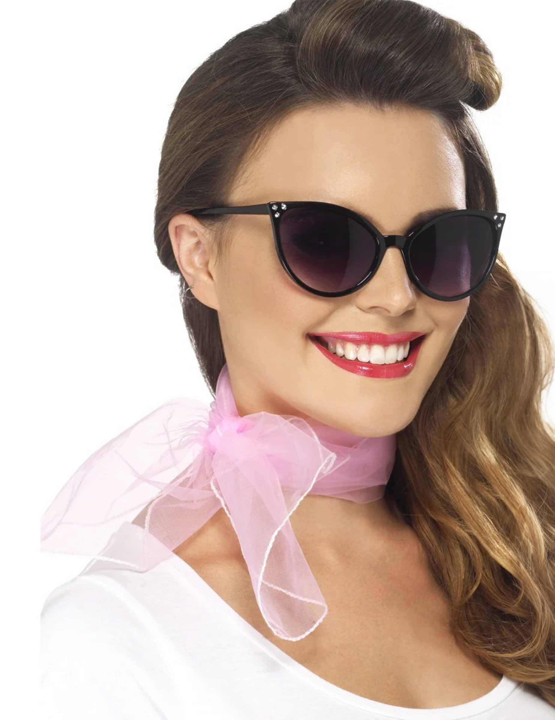 Foulard rose femme