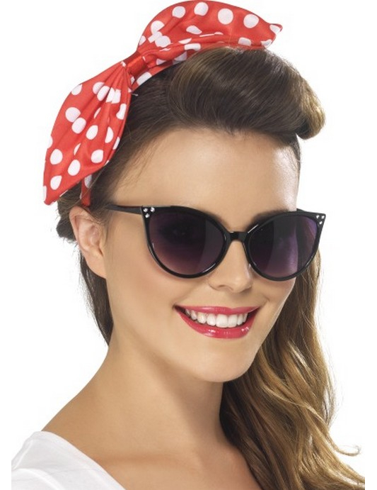 Lunettes noires avec strass femme