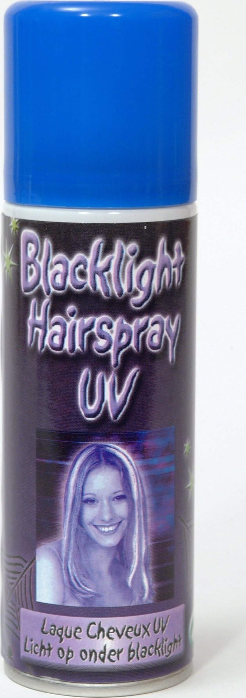 Bombe à cheveux fluorescente sous lumière UV 125 ml