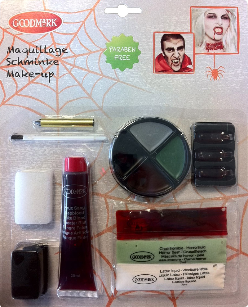 Maquillage zombie kit de luxe Halloween