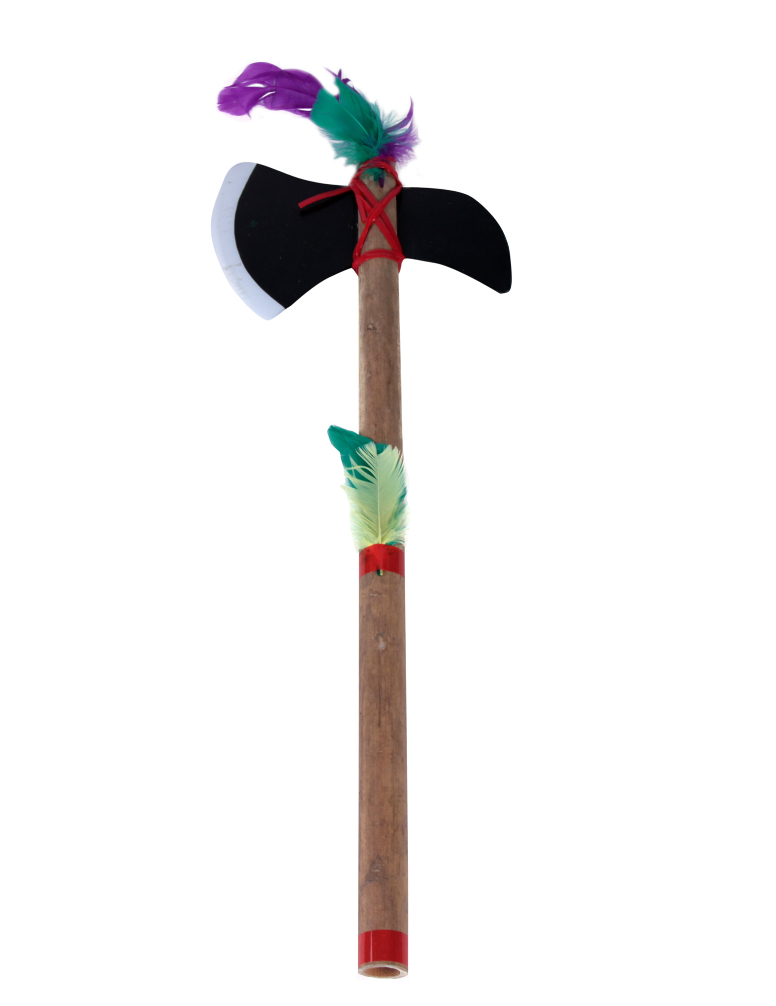 Petite hâche tomahawk indien en plastique et bambou