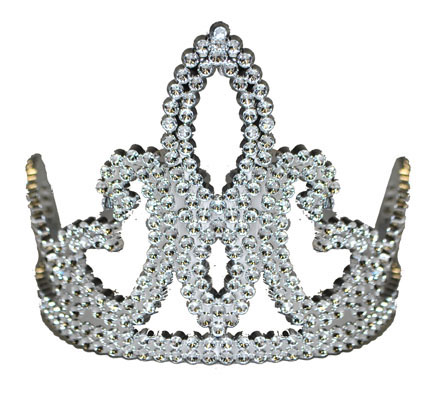 Diadème princesse argenté fille