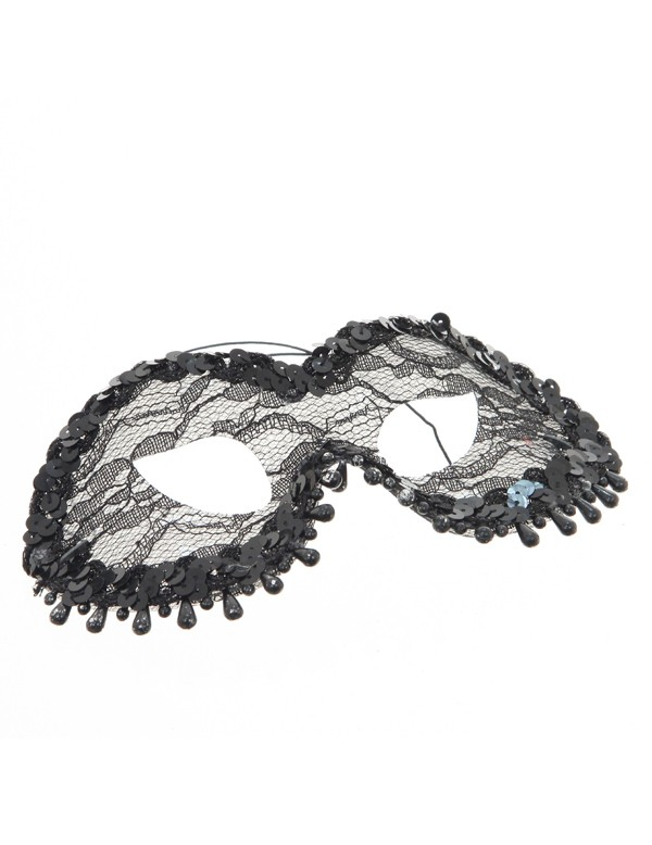 Loup perles et dentelles adulte
