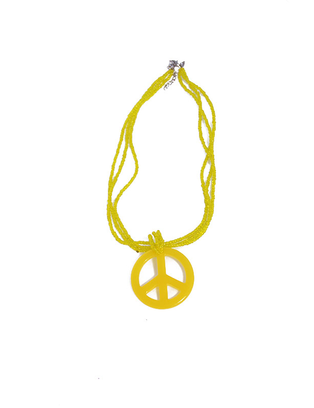 Collier hippie jaune