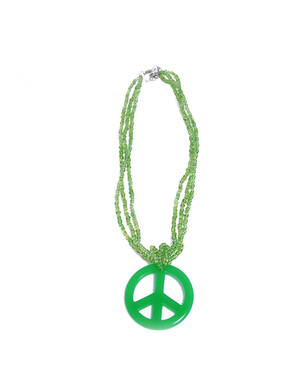 Collier hippie vert