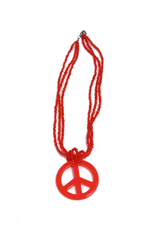Collier hippie rouge