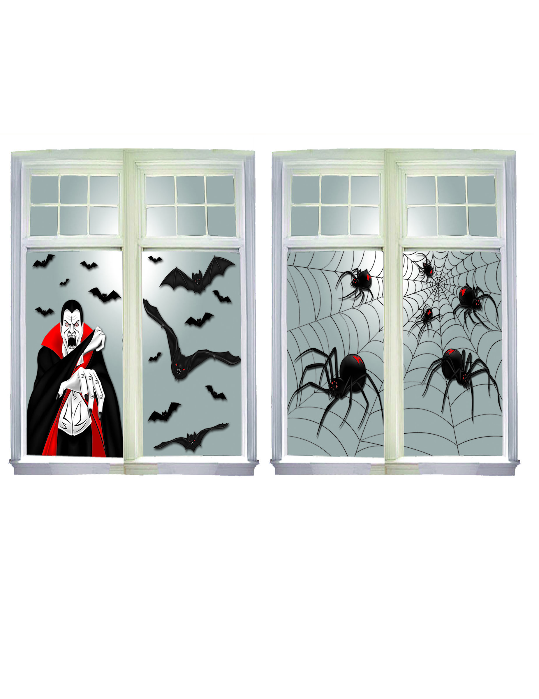 Décoration fenêtre thème Halloween