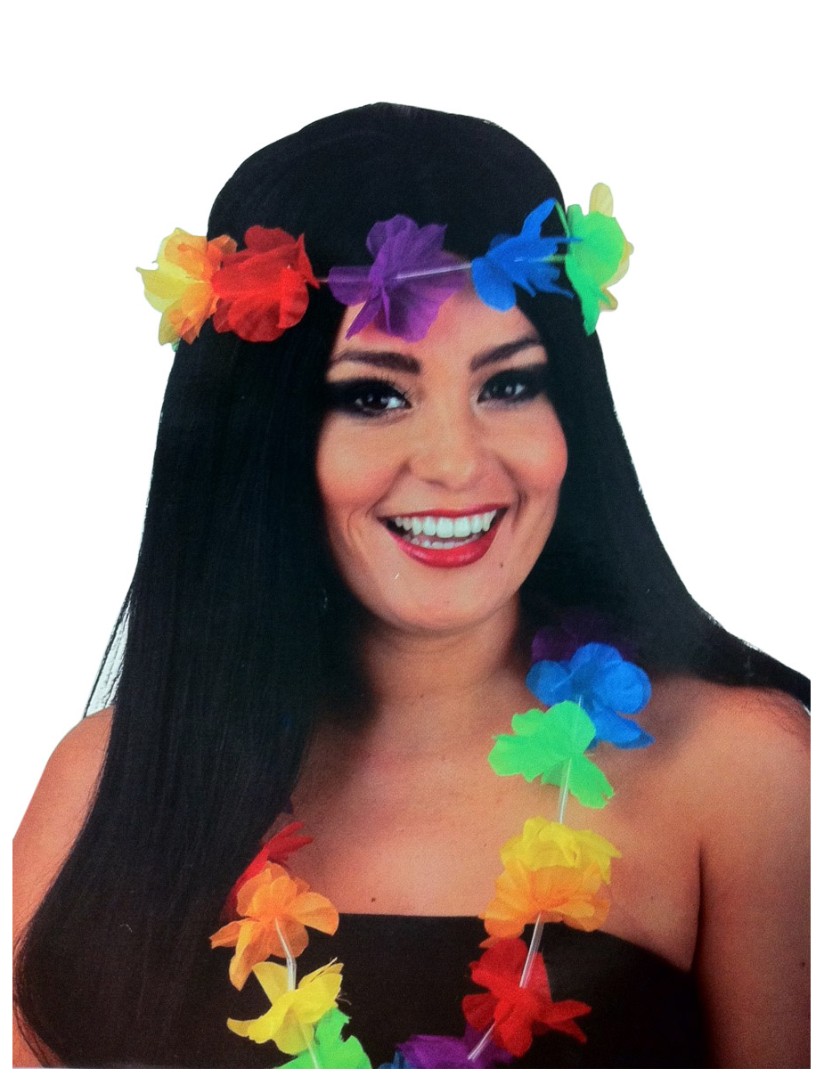 Perruque et accessoires Hawaï femme