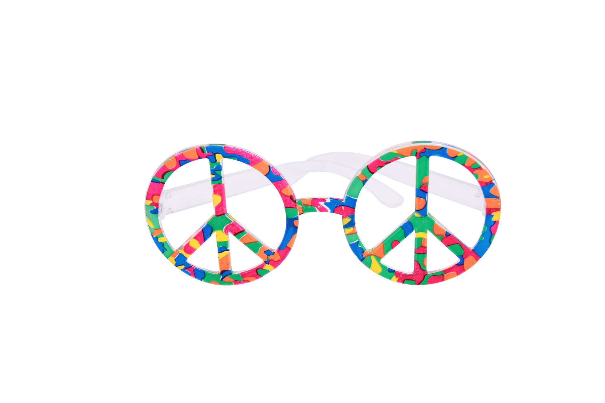 Lunettes multicolores hippies