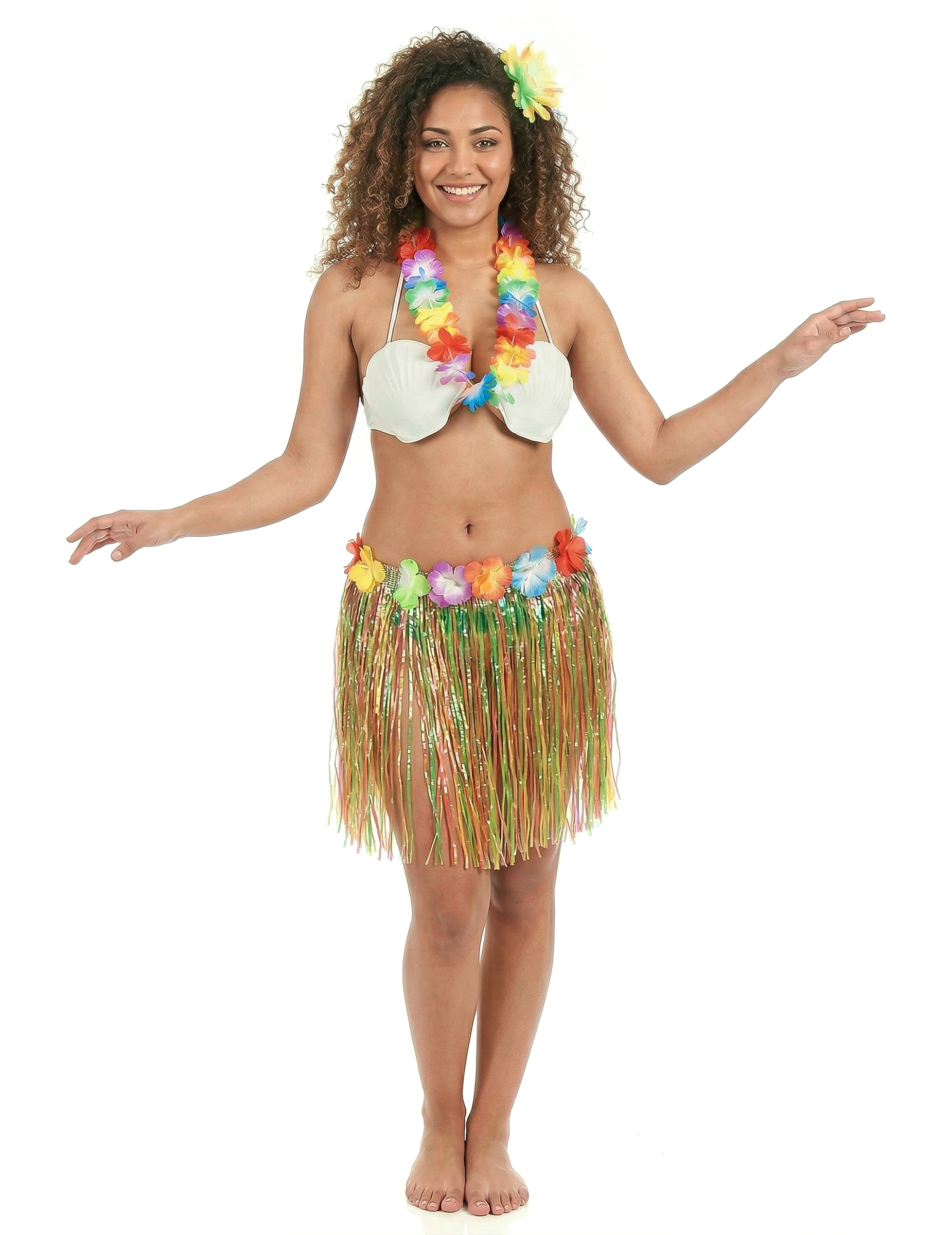 Kit déguisement Hawaï multicolore