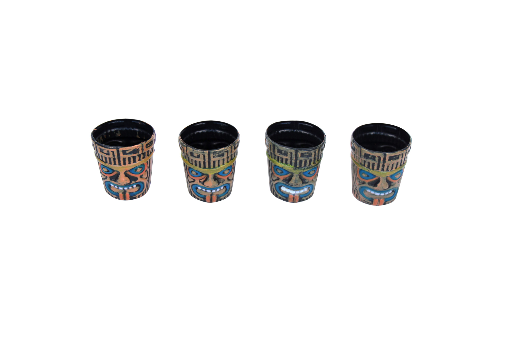 Lot 4 verres Hawai
