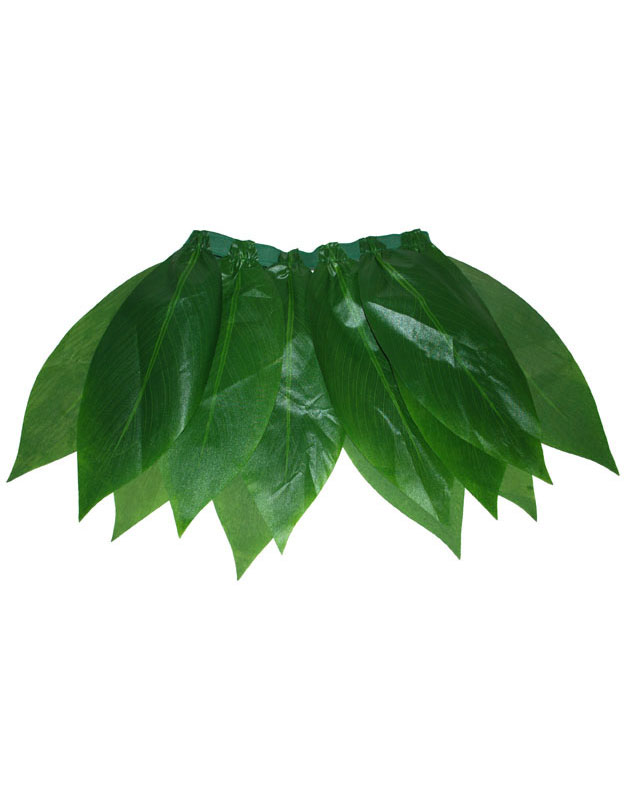 Jupe hawaïenne à feuilles vertes adulte