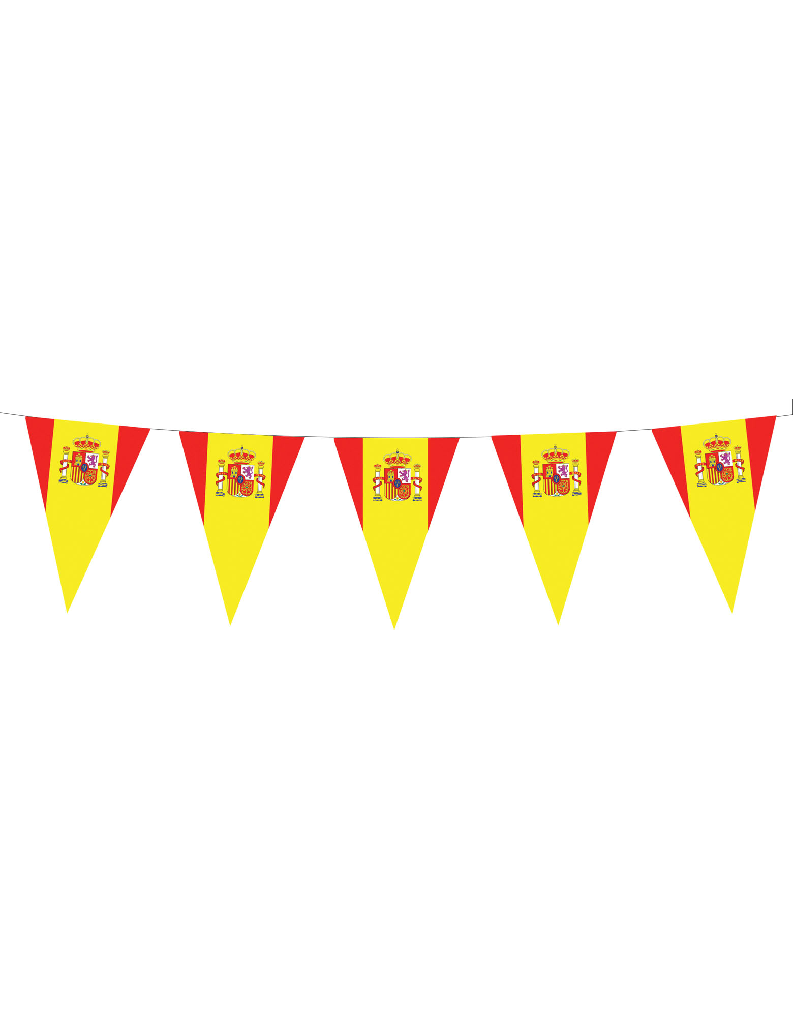 Guirlande fanions drapeaux espagnols 5 m