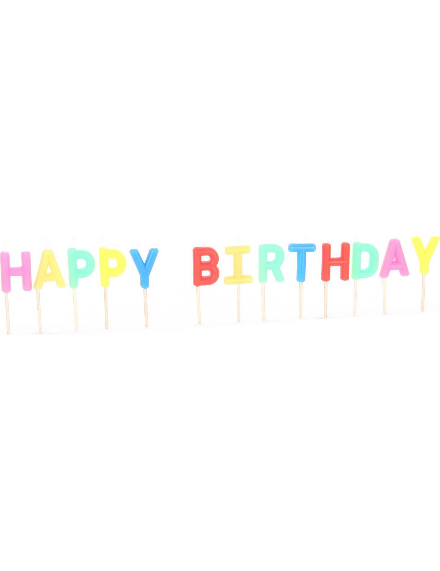 Bougies Happy Birthday
