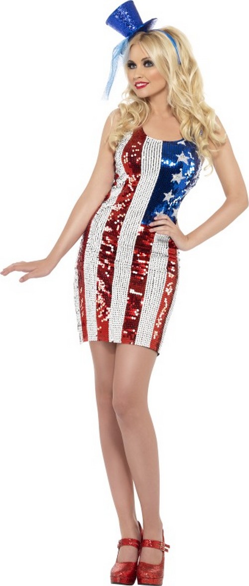 Déguisement robe USA femme